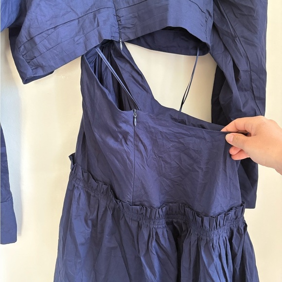 Jason Wu Navy Long Sleeve Mini Dress - Size XS - Picture 6 of 8